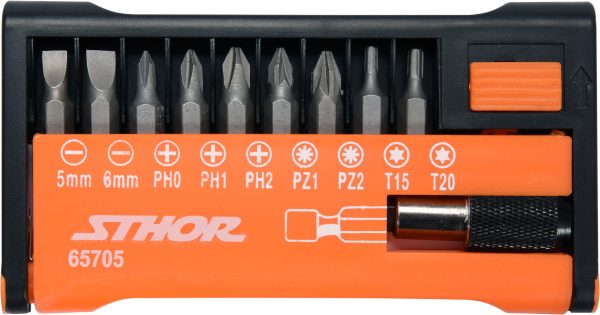 Auto instrumenti un iekārtas - 10PCS SCREWDRIVER BIT SET (65705)