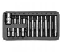 Auto instrumenti un iekārtas - 15-piece hex screwdriver set HEX  (YT-0413)