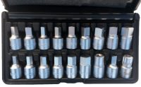 Auto instrumenti un iekārtas - 18-piece Universal Drain Plug Key Set  "Stahlberg" ( GE2405 )