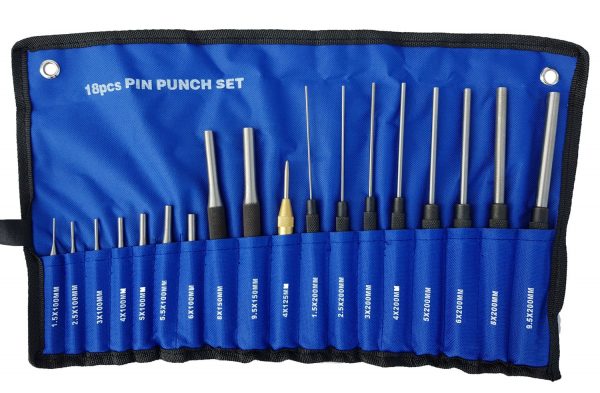 Auto instrumenti un iekārtas - 18pcs Chrome Vanadium Pin Punch Set (UTC-800026)