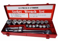 Auto instrumenti un iekārtas - 21-piece 3/4" Socket Set in metal box