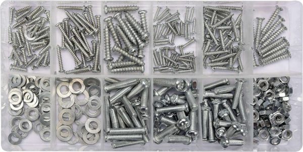 Auto instrumenti un iekārtas - 347 PCS SELF-TAPPING SCREWS WOOD/METAL (YT-06771)