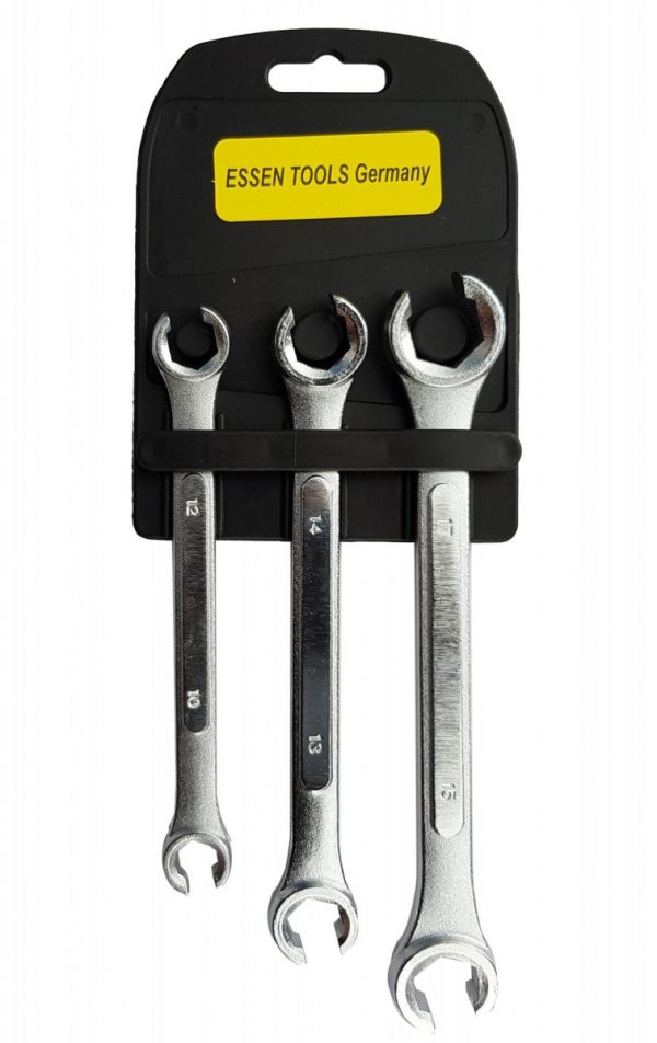 Auto instrumenti un iekārtas - 3pcs Flare Nut Wrench Set - Metric (FNW3M)