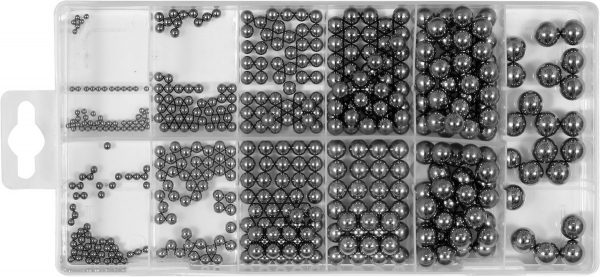 Auto instrumenti un iekārtas - 470 PC STEEL BALL ASSORTMENT (YT-06680)