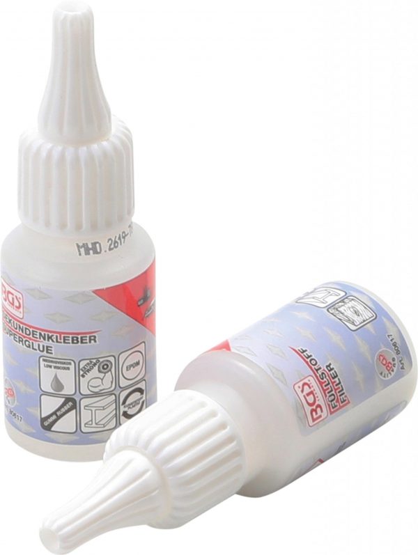 Auto instrumenti un iekārtas - Adhesive Repair Kit | 2-component glue | 20g industrial adhesive / 20g granulate (80617)