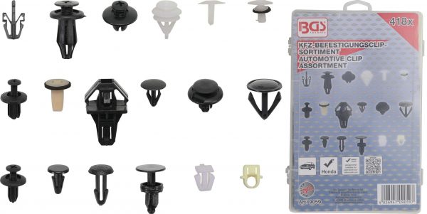 Auto instrumenti un iekārtas - Automotive Clip Assortment for Honda | 418 pcs. (9059)