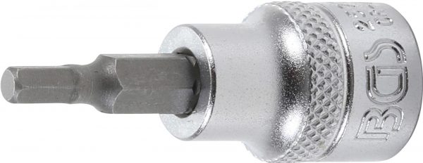 Auto instrumenti un iekārtas - Bit Socket | 10 mm (3/8") drive | internal Hexagon 4 mm (2577)