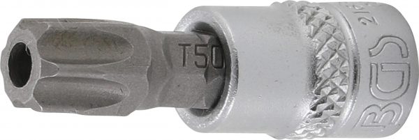 Auto instrumenti un iekārtas - Bit Socket | 6.3 mm (1/4") Drive | T-Star tamperproof (for Torx) T50 (2165-T50)
