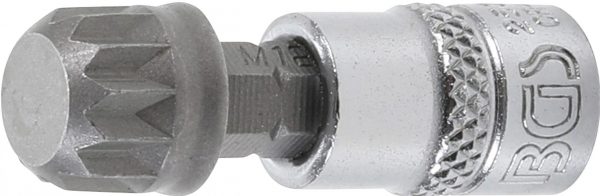 Auto instrumenti un iekārtas - Bit Socket | 6.3 mm (1/4") drive | Spline (for XZN) M12 (2507)