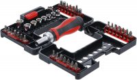 Auto instrumenti un iekārtas - Bit / Socket Set | with Ratchet Spinner Handle for Bits