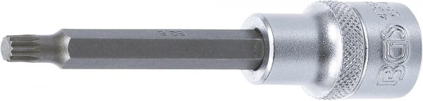 Auto instrumenti un iekārtas - Bit Socket | length 100 mm | 12.5 mm (1/2") Drive | Spline (for XZN) | M6 (4360)