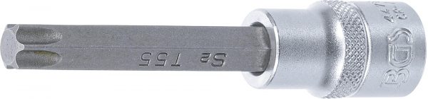 Auto instrumenti un iekārtas - Bit Socket | length 100 mm | 12.5 mm (1/2") drive | T-Star (for Torx) T55 (4475)