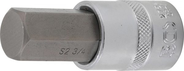 Auto instrumenti un iekārtas - Bit Socket | length 70 mm | 12.5 mm (1/2") Drive | internal Hexagon 3/4" (2754)