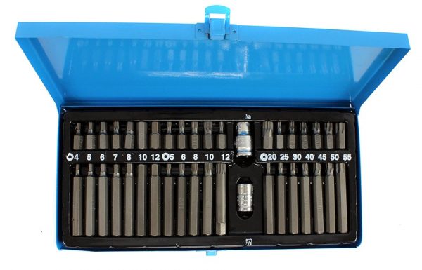 Auto instrumenti un iekārtas - Bit set metal box | 40 pc (66410V)