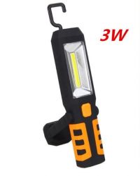 Auto instrumenti un iekārtas - COB LED Inspection Lamp Rechargeable Work Light 3W Hand Torch Flexible Magnetic (SK1510)