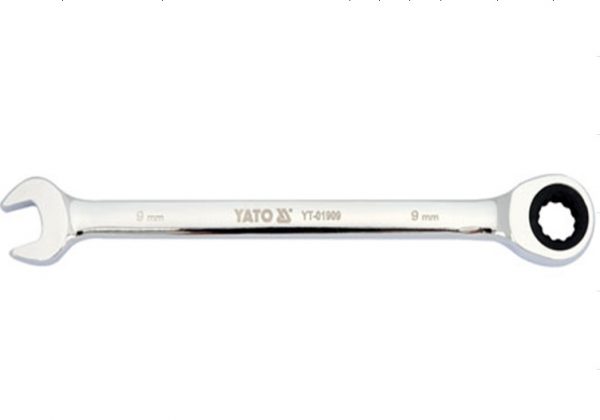 Auto instrumenti un iekārtas - COMBINATION RATCHET WRENCH 9MM (YT-01909)