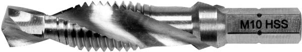 Auto instrumenti un iekārtas - COMBINED DRILL TAP M10 HEX (YT-44847)