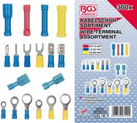 Auto instrumenti un iekārtas - Cable Lug Assortment | 360 pcs. (14110)