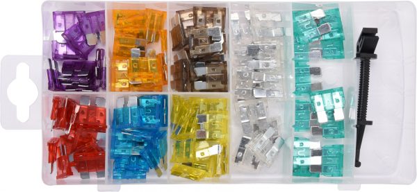 Auto instrumenti un iekārtas - Car Fuse Assortment | with remover | 97 pcs. (YT-83141)