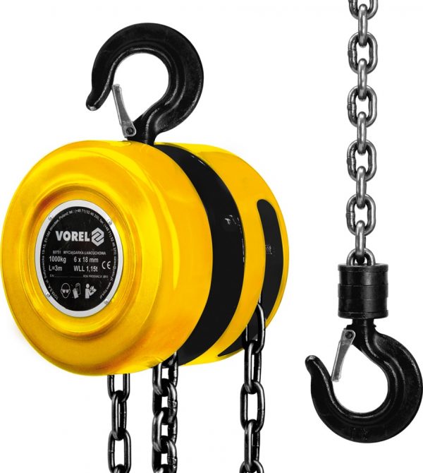 Auto instrumenti un iekārtas - Chain Hoist | Lifting Range 3 m | Capacity 1 to (80751)