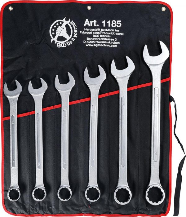 Auto instrumenti un iekārtas - Combination Spanner Set | XXL | 34-50 mm | 6 pcs. (1185)