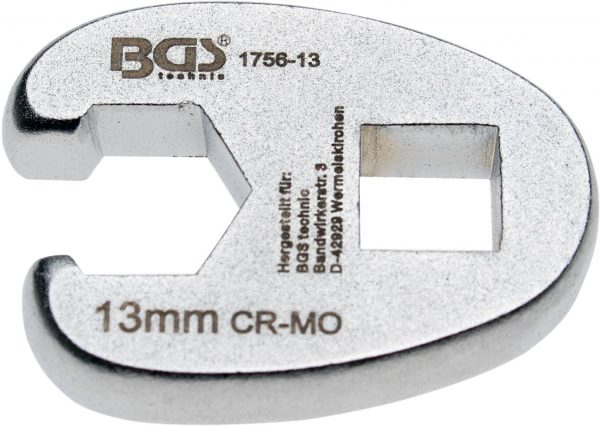 Auto instrumenti un iekārtas - Crowfoot Spanner | 10 mm (3/8") Drive | 13 mm (1756-13)