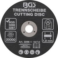 Auto instrumenti un iekārtas - Cutting Disc | Ø 75 x 1.8 x 9.7 mm (3286-1)