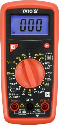 Auto instrumenti un iekārtas - DIGITAL MULTIMETER | 0-600 V (YT-73081)