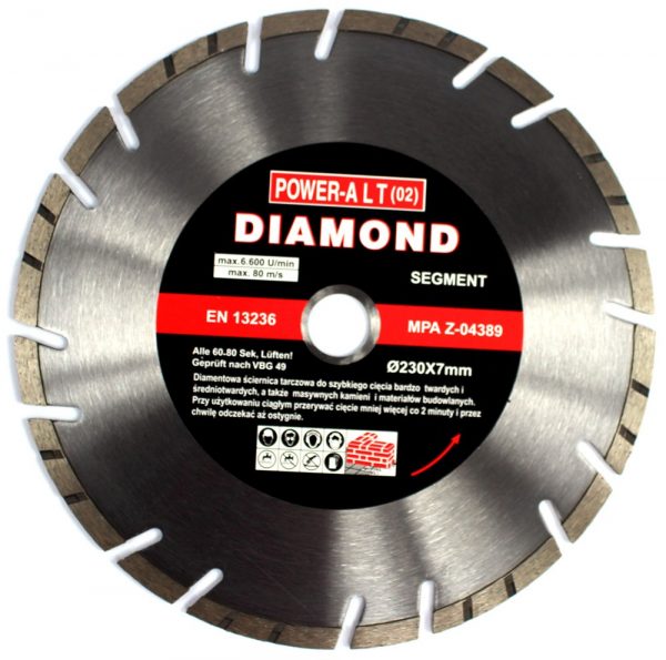 Auto instrumenti un iekārtas - Diamond Blade 230mm X1.8X2.6X7.0