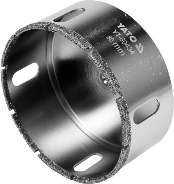 Auto instrumenti un iekārtas - Diamond Tile Drill Bit | 80 mm (YT-60434)