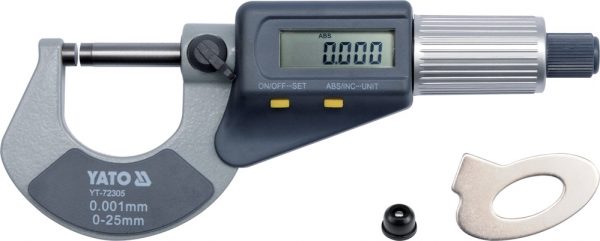 Auto instrumenti un iekārtas - Digital Micrometer 0-25mm (YT-72305)