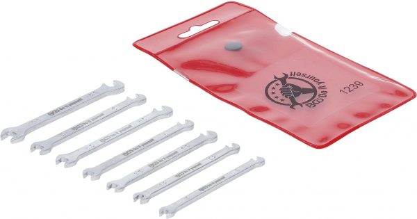 Auto instrumenti un iekārtas - Double Open End Spanner Set | mini version | 3-5.5 mm | 7 pcs. (1239)