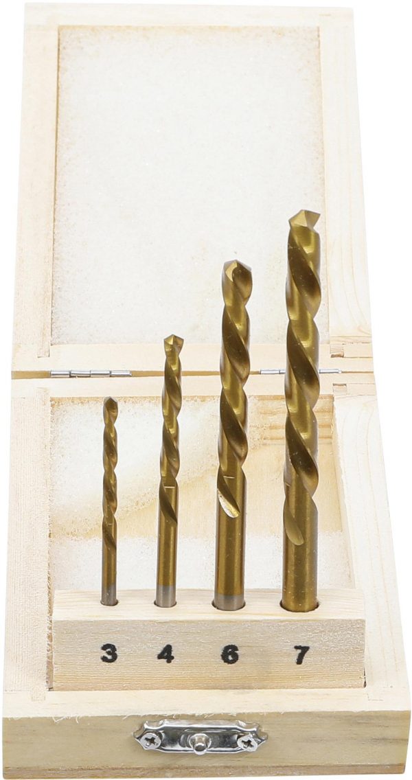 Auto instrumenti un iekārtas - Drill Set | HSS | left cutting | 4 pcs. (2726)