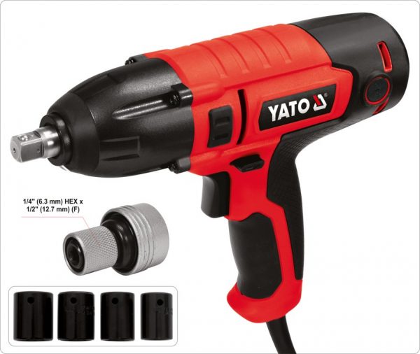 Auto instrumenti un iekārtas - ELECTRIC IMPACT WRENCH 1/2" 450W/450Nm (YT-82020)