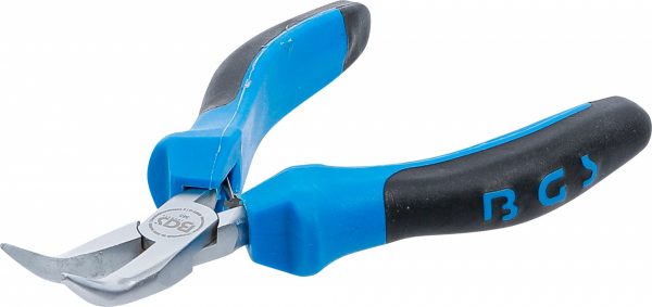 Auto instrumenti un iekārtas - Electronic Long Nose Pliers | bent | spring loaded | 125 mm (383)