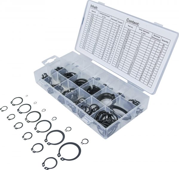 Auto instrumenti un iekārtas - External Circlip Assortment | Ø 3 - 32 mm | 300 pcs. (8046)