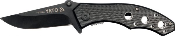 Auto instrumenti un iekārtas - FOLDING KNIFE WITH BLACK BLADE (YT-76051)