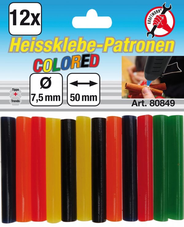 Auto instrumenti un iekārtas - Glue Sticks | coloured | Ø 7.5 mm