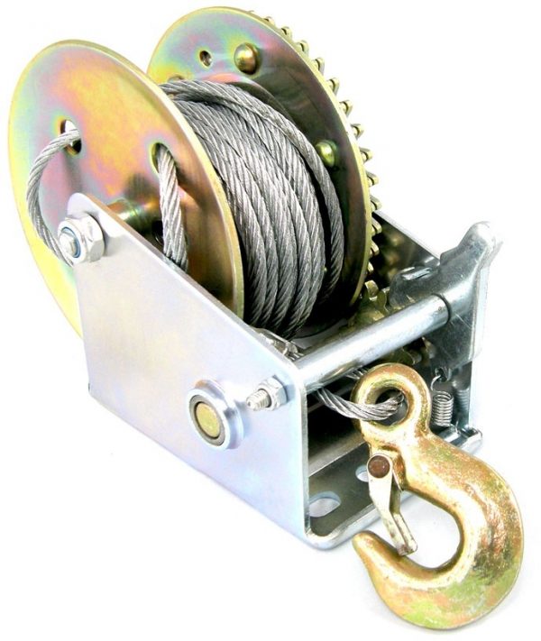 Auto instrumenti un iekārtas - Hand Winch 1000LB/450kg 5m Wire Rope (ES1000)