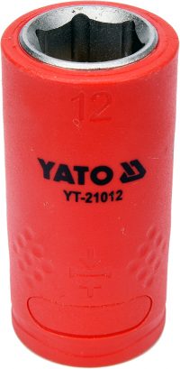 Auto instrumenti un iekārtas - INSULATED HEXAGONAL SOCKET 12MM 3/8" VDE (YT-21012)