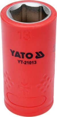 Auto instrumenti un iekārtas - INSULATED HEXAGONAL SOCKET 13MM 3/8" VDE (YT-21013)