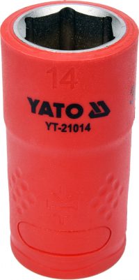 Auto instrumenti un iekārtas - INSULATED HEXAGONAL SOCKET 14MM 3/8" VDE (YT-21014)