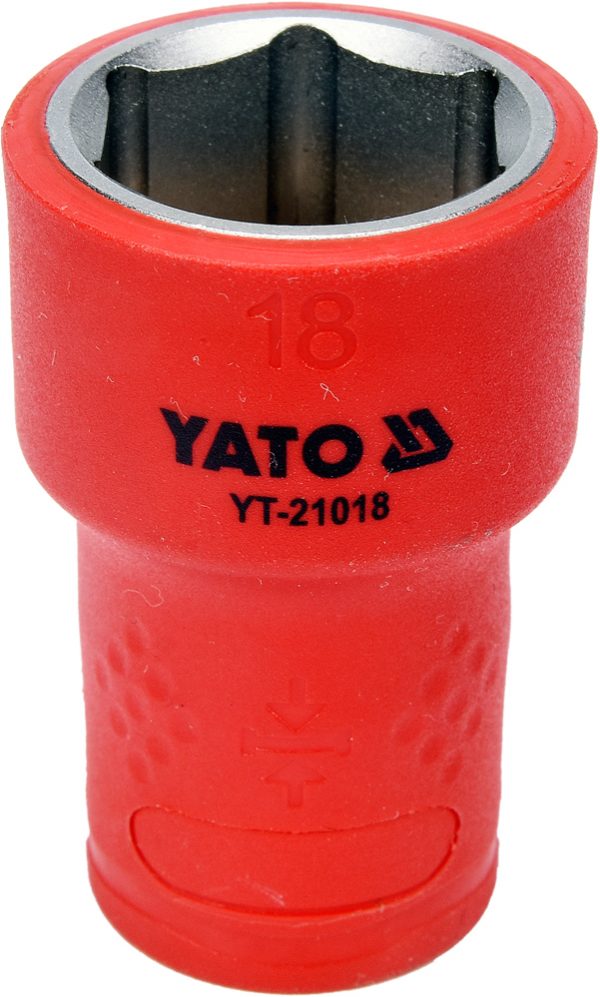 Auto instrumenti un iekārtas - INSULATED HEXAGONAL SOCKET 18MM 3/8" VDE (YT-21018)