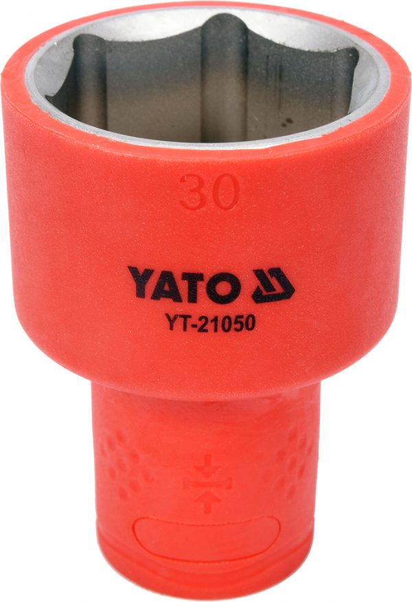 Auto instrumenti un iekārtas - INSULATED HEXAGONAL SOCKET 30MM 1/2" VDE (YT-21050)