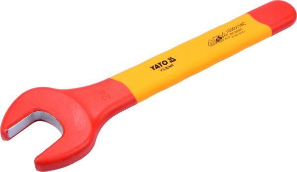 Auto instrumenti un iekārtas - INSULATED OPEN END WRENCH 24MM VDE (YT-20966)