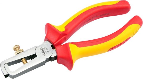 Auto instrumenti un iekārtas - INSULATED WIRE STRIPPING PLIERS 160MM VDE (YT-21160)