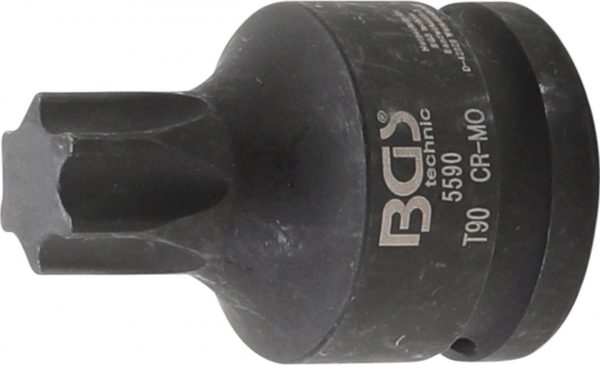 Auto instrumenti un iekārtas - Impact Bit Socket | 20 mm (3/4") Drive | T-Star (for Torx) T90 (5590)