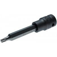 Auto instrumenti un iekārtas - Impact Bit Socket | length 100 mm | 12.5 mm (1/2") drive | T-Star (for Torx) T30 (5471)