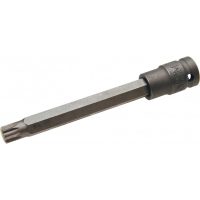 Auto instrumenti un iekārtas - Impact Bit Socket | length 140 mm | 12.5 mm (1/2") drive | Spline (for XZN) | M12 (4463)