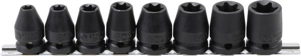 Auto instrumenti un iekārtas - Impact Socket Set E-Star | 12.5 mm (1/2") Drive | E10 - E24 mm | 8 pcs. (9779)